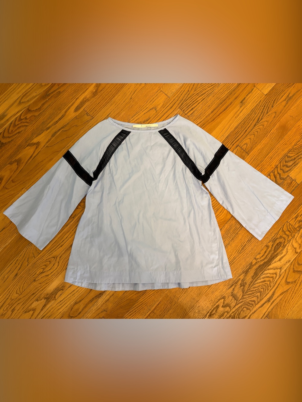 Tela Light Blue Tunic with Navy Trim